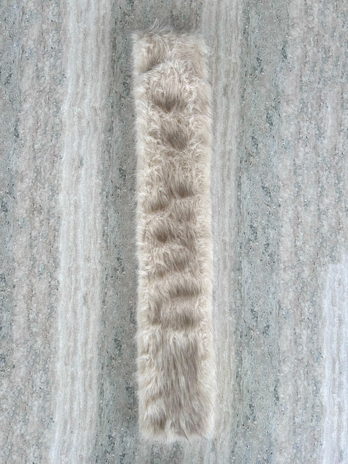 Off-White Faux Fur Hot Water Bottle